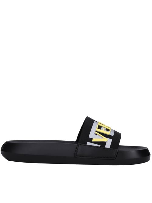 Mules in pelle e gomma VERSACE | 1008732 1A05627 2B060NERO-GIALLO